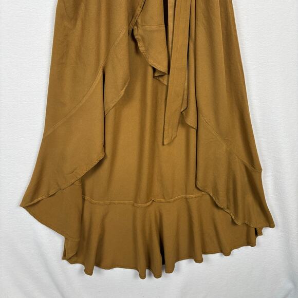 YFB V-Neck Lilly Wrap Maxi Dress Bronze Dolman Young Fabulous & Broke Revolve M - Picture 12 of 16